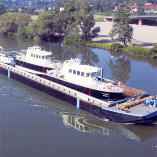 Spezialtransport Lotsenboote